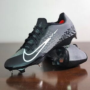 Nike React Vapor Ultrafly 4 Baseball Shoes Cleats Black Grey Women's Size 9.5